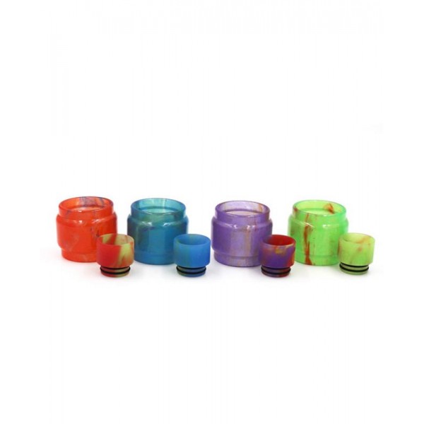 TFV12 Prince Resin Glass Tank Drip Tip