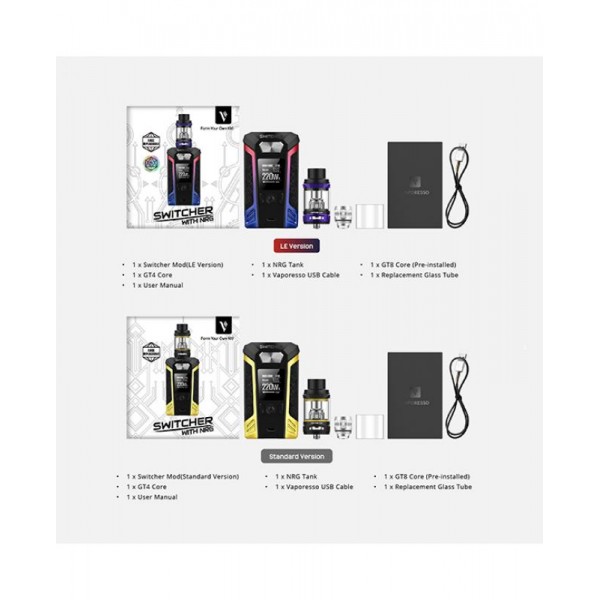 Vaporesso Switcher 220W Vape Kit With NRG Tank