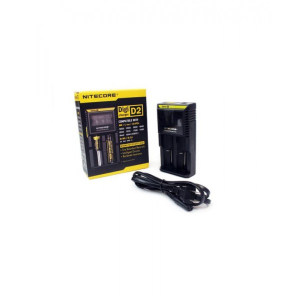 Nitecore D2 2Slot Battery Charger With LCD Screen